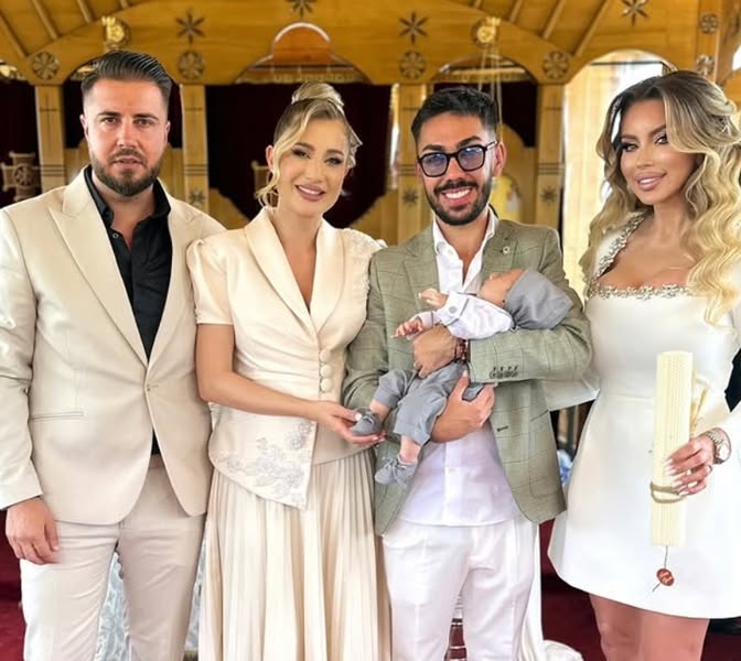 Claudia Puican și Armin Nicoară și-au botezat fiul, Amir Efrem! Primele imagini de la creștinare au fost publicate online