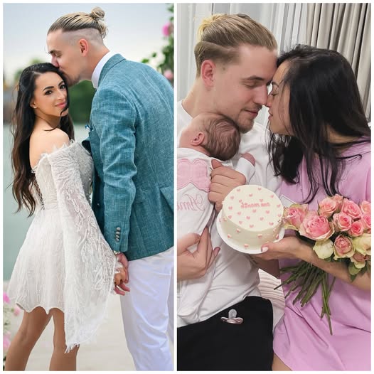Larisa Iordache și soțul ei, Cristian Chiriță, și-au botezat fetița. Imagini INEDITE de la eveniment cu micuța Amira Andreea: “A plâns puțin…”