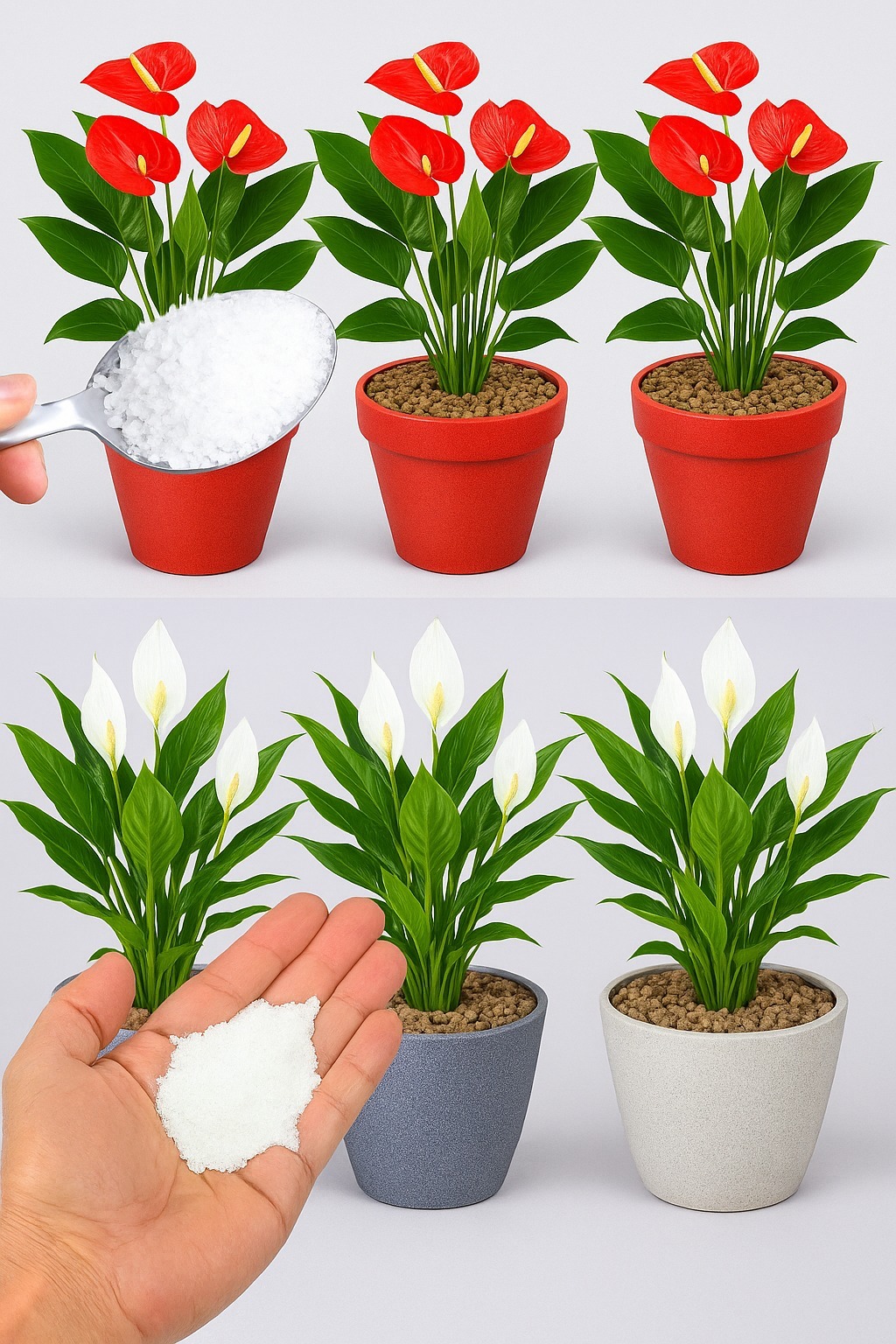 1 lingură direct în ghiveci, iar Crinul Păcii înflorește din nou minunat: iată rețeta!! Recomandările sunt în primul comentariu!