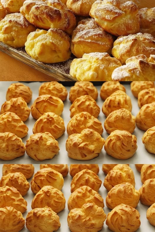 1 cană de făină, 4 ouă, 100 g unt pentru cele mai simple, dar foarte gustoase ecleruri cu lapte condensat