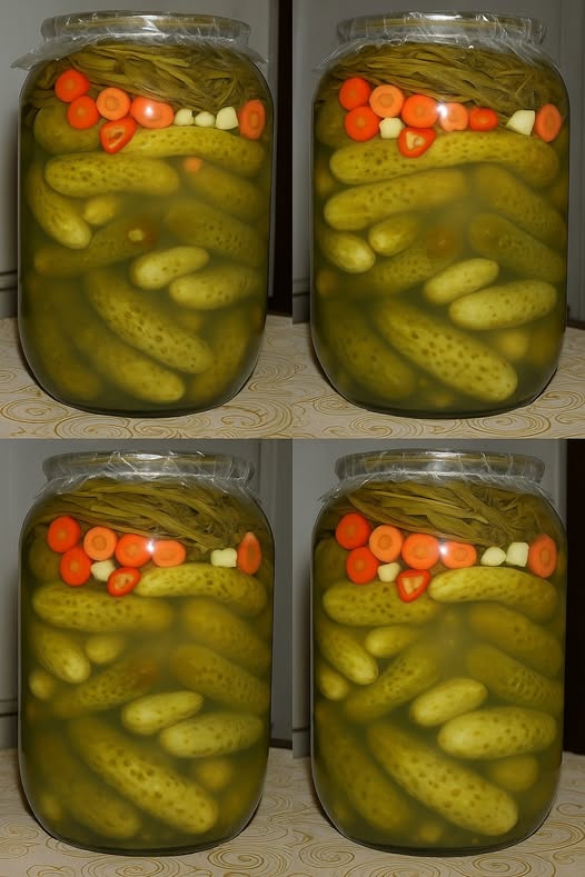 Cea mai bună rețetă de castraveți murati cu apă rece – Fără oțet sau acid citric, sănătate curată Rețeta pas cu pas în primul comentariu