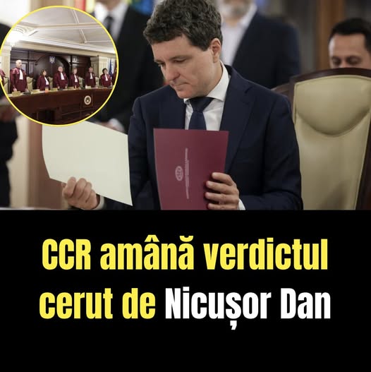 CCR amână verdictul cerut de Nicușor Dan