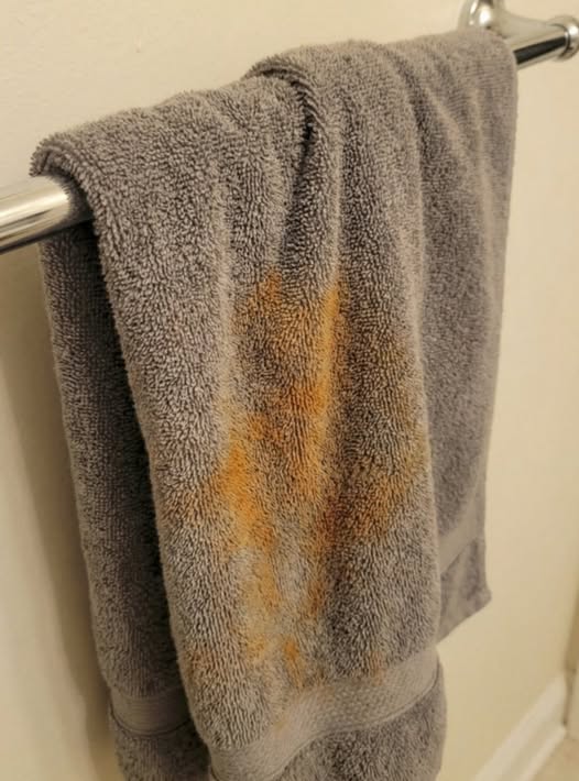 De ce prosoapele tale capătă pete portocalii care nu mai ies la spălat — și cum să le previi definitiv**,