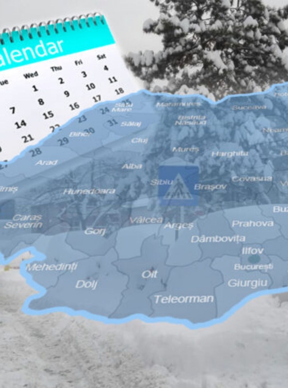 Avertizare meteo pentru weekend. Ninsori, lapoviță, ploi și temperaturi negative în majoritatea regiunilor