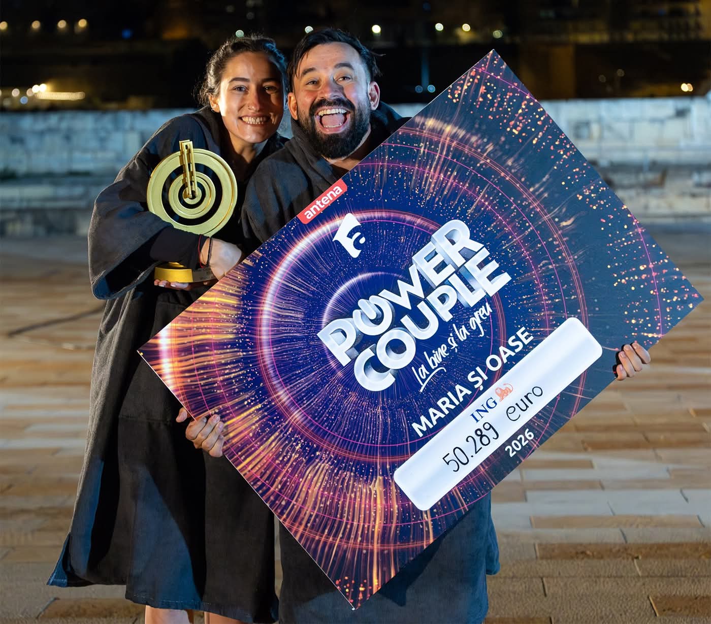 Finala Power Couple 2026: Oase și Maria Pitică, marii câștigători ai sezonului