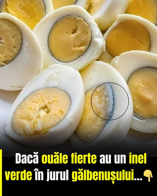 Dacă ouăle fierte au un inel verde în jurul gălbenușului, înseamnă că…