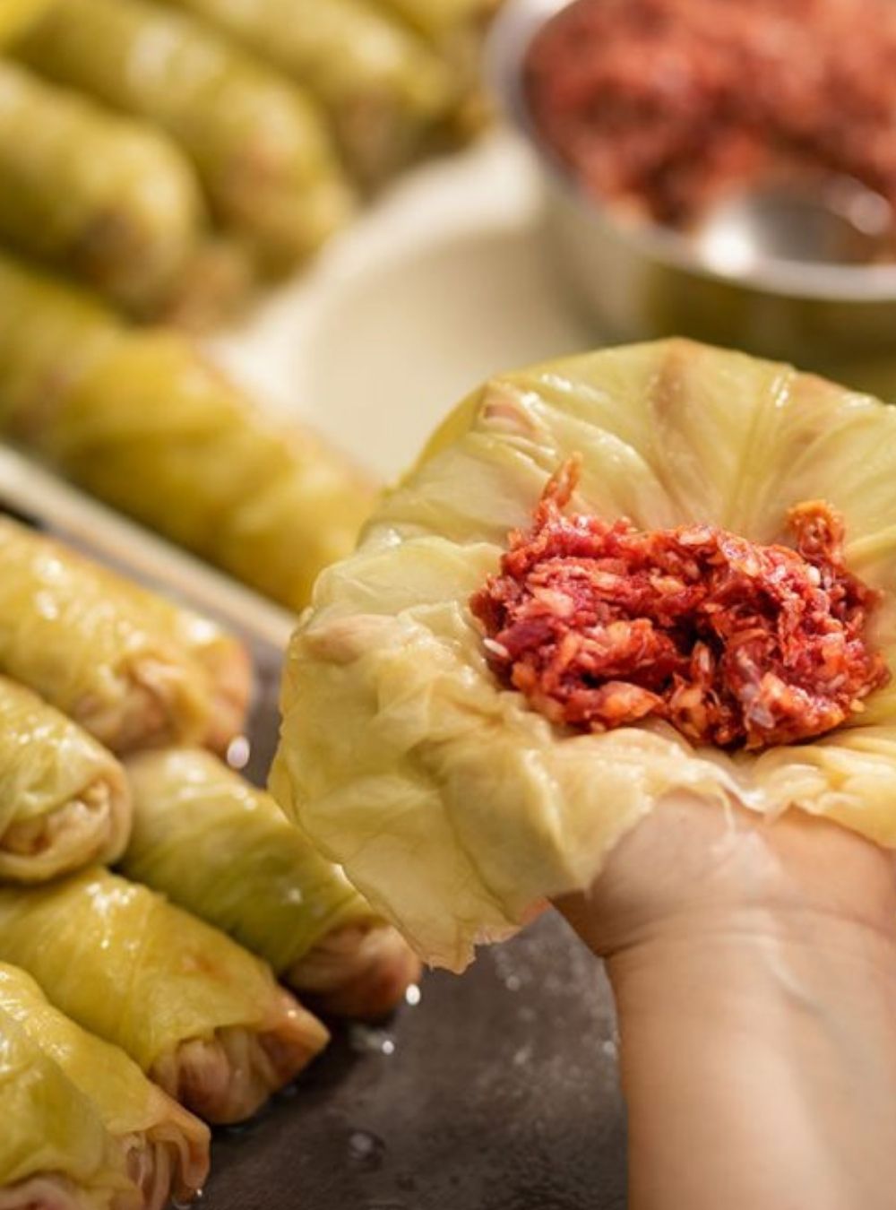 Cât orez se pune la 1 kg de carne pentru sarmale.