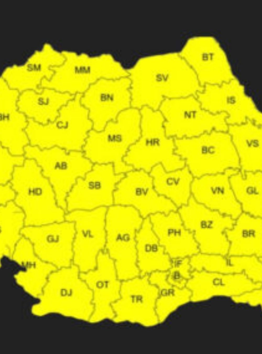 RO-Alert emis: autoritățile avertizează populația