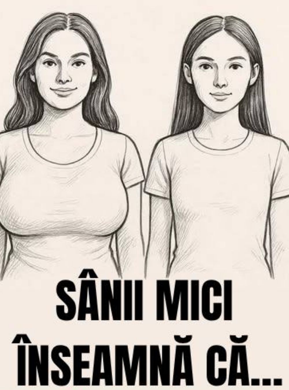 Dacă o femeie are sânii mici, înseamnă că partea ei