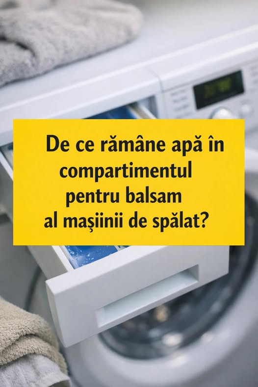 De ce rămâne apă în compartimentul pentru balsam al mașinii de spălat? Ce să faci când se întâmplă asta