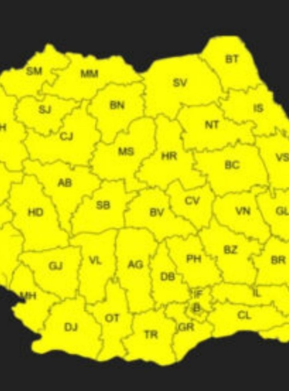RO-Alert emis: autoritățile avertizează populația