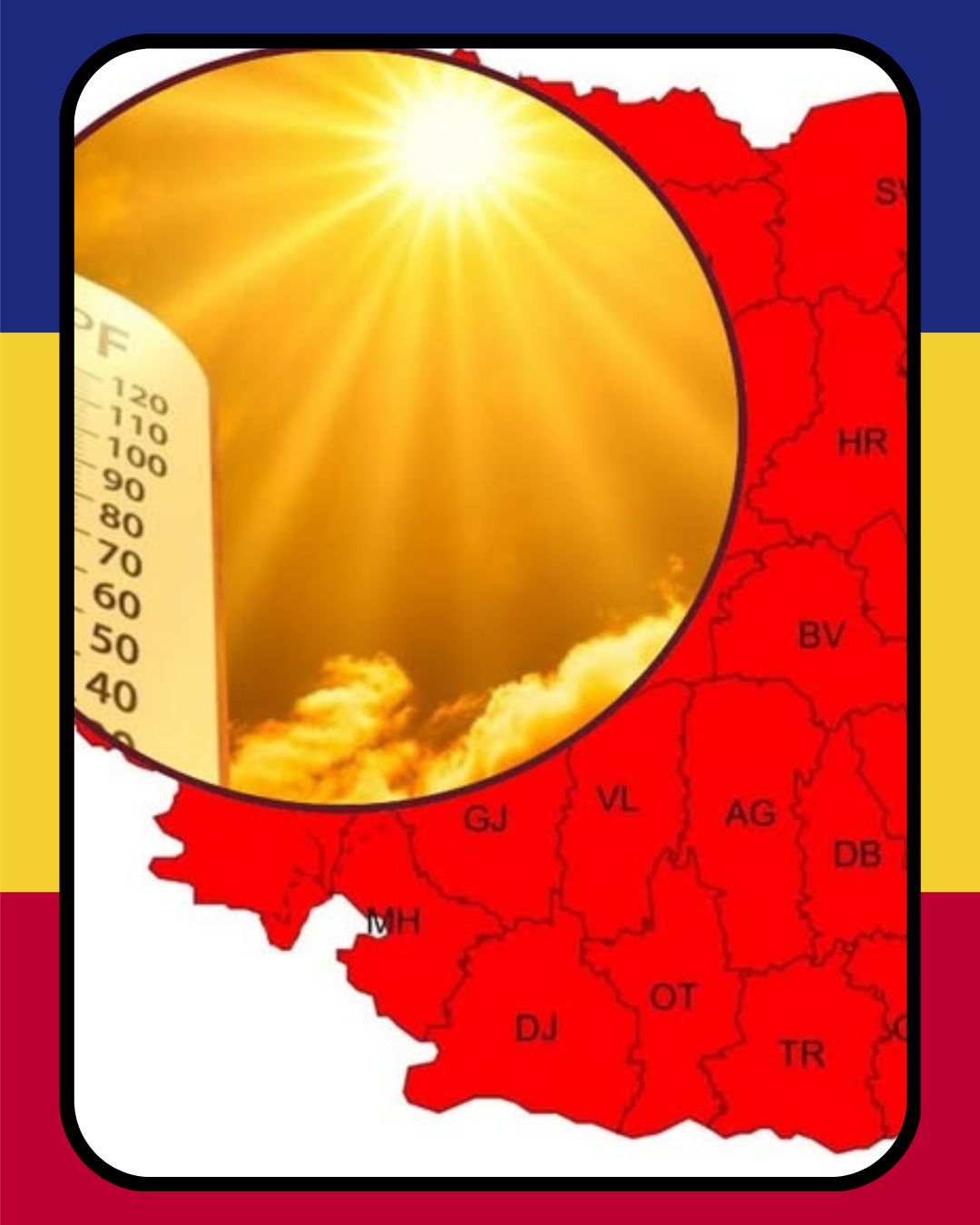 Meteorologii recomandă să limitați deplasările! România se află sub cod roșu de caniculă