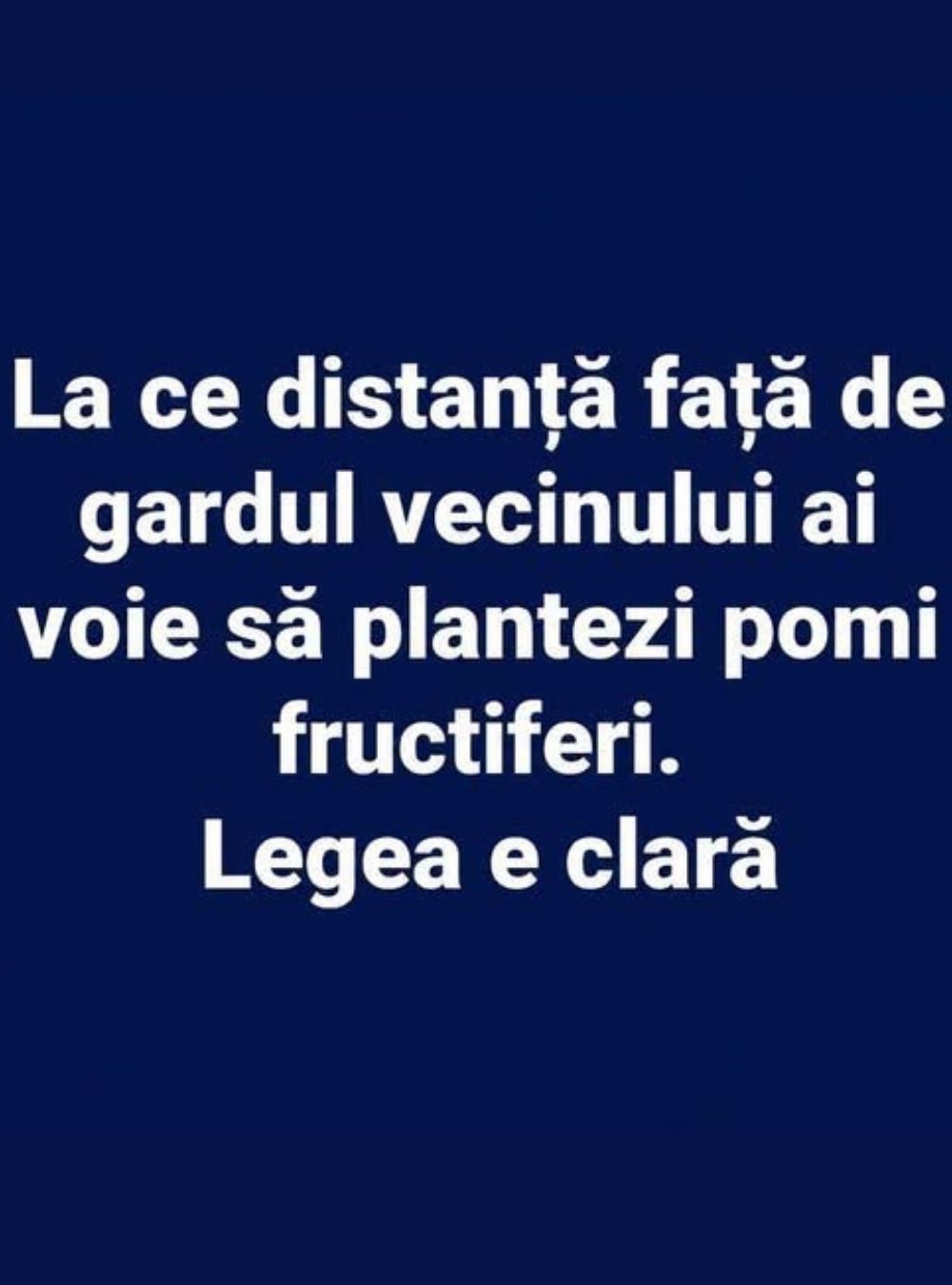 La ce distanță față de gardul vecinului ai voie să plantezi pomi fructiferi.