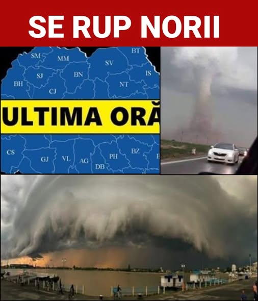 SE RUP NORII!!! Alertă meteo de ultimă oră: Cod galben de furtuni și grindină . Vezi judetele afectate
