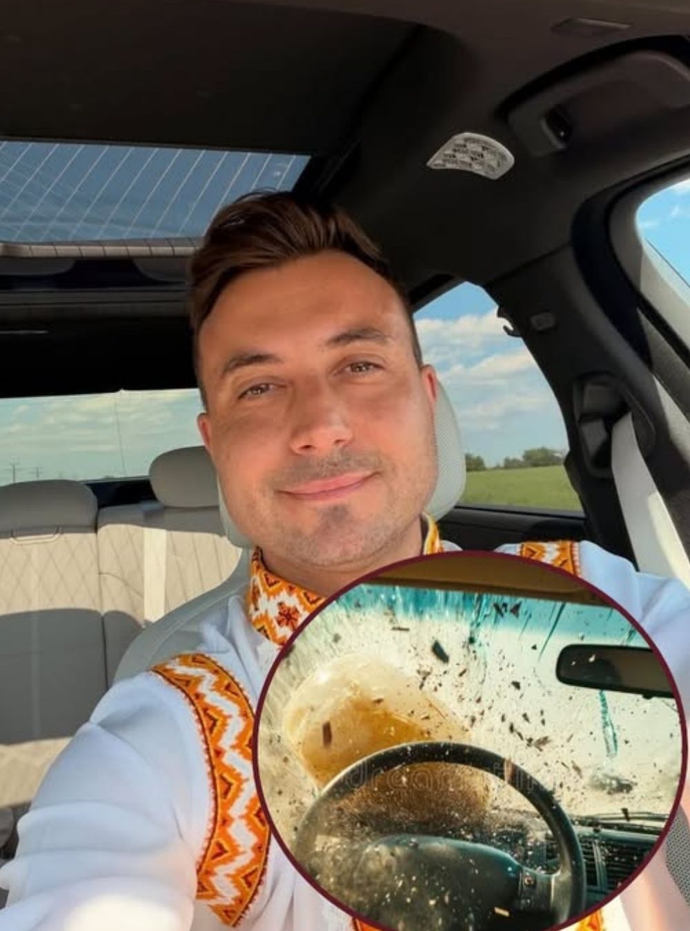Valentin Sânfira a fost implicat într-un accident…