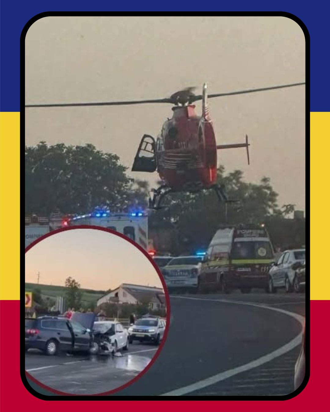 Elicopterul SMURD a fost solicitat de urgență, după ce un șofer a… 🚁🚑