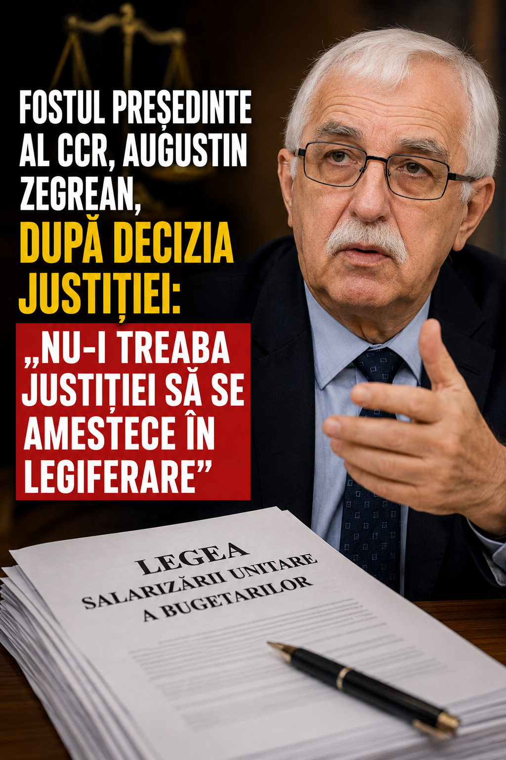 Justiția a blocat Legea salarizării. Fostul șef al CCR avertizează: „Am da țara peste cap”