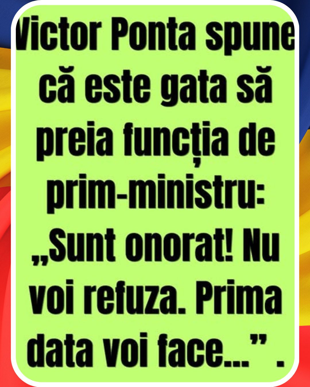 Victor Ponta spune că este gata să preia funcția de prim-ministru: „Sunt onorat! Nu voi refuza…”