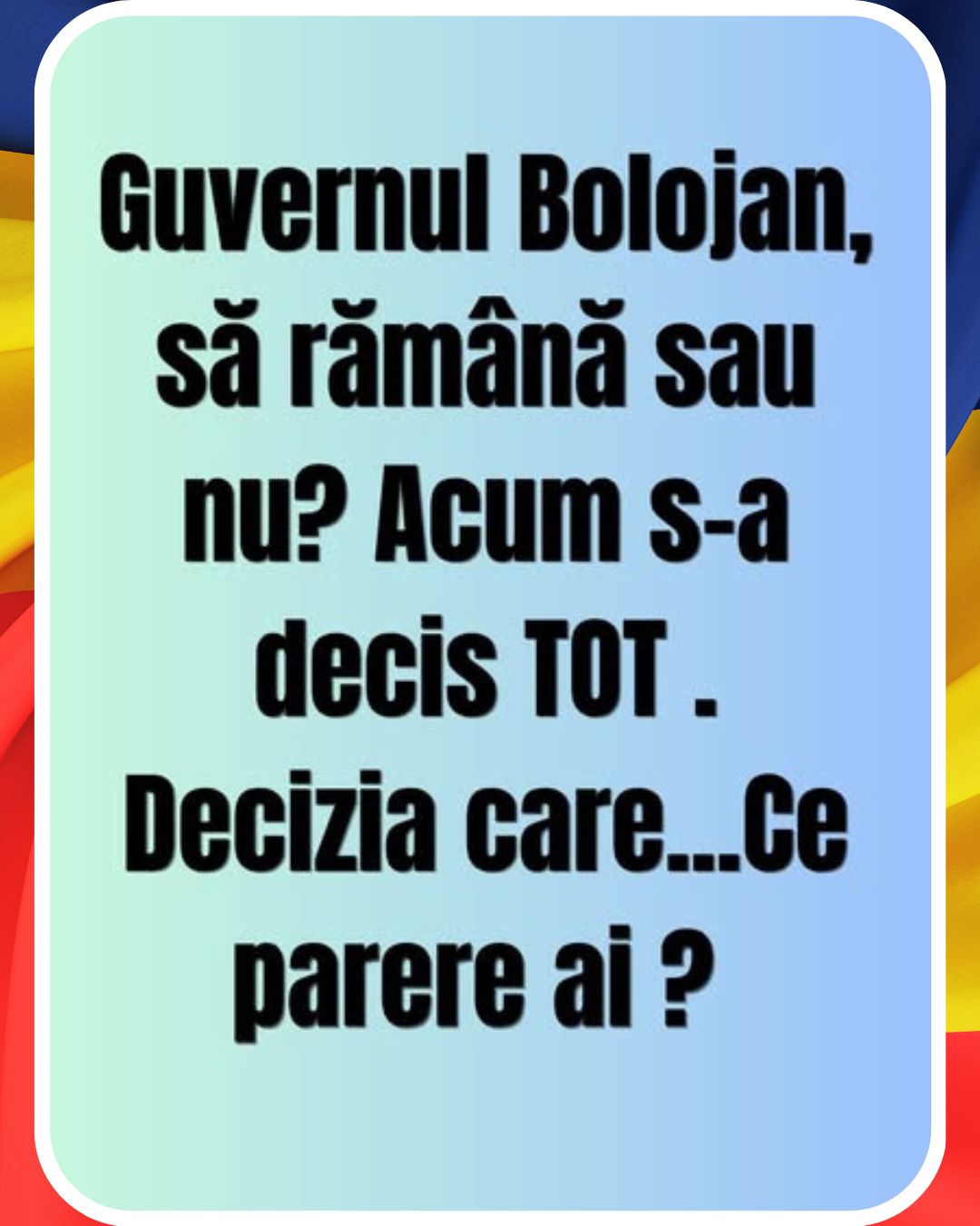 Guvernul Bolojan, să rămână sau nu? Decizia care…Vezi mai mult