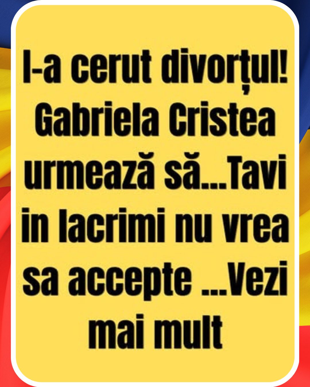 I-a cerut divorțul! Gabriela Cristea urmează să…Vezi mai mult