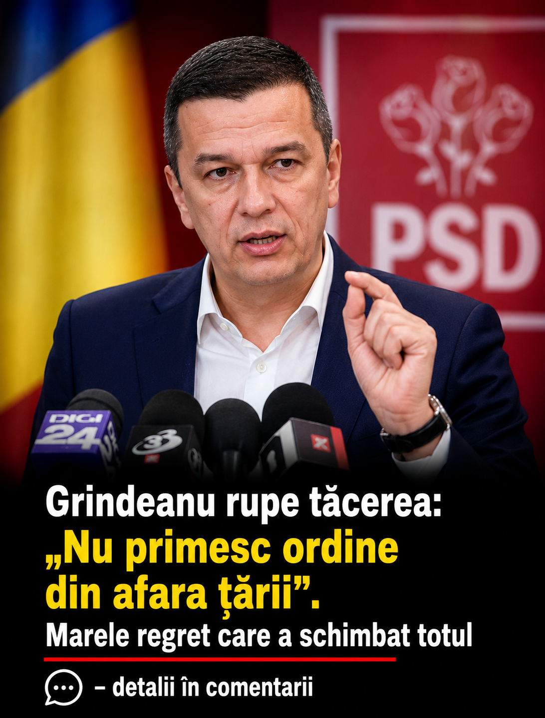 Grindeanu rupe tăcerea: „Nu primesc ordine din afara țării”. Marele regret care a schimbat totul – detalii în comentarii