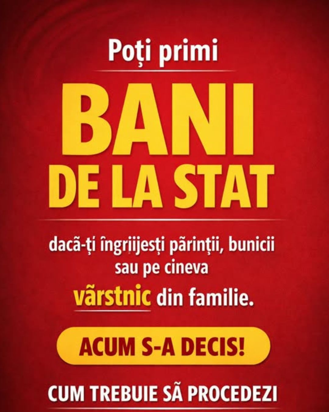 Nou sprijin financiar pentru familiile care îngrijesc vârstnici acasă. Cine va putea primi indemnizația