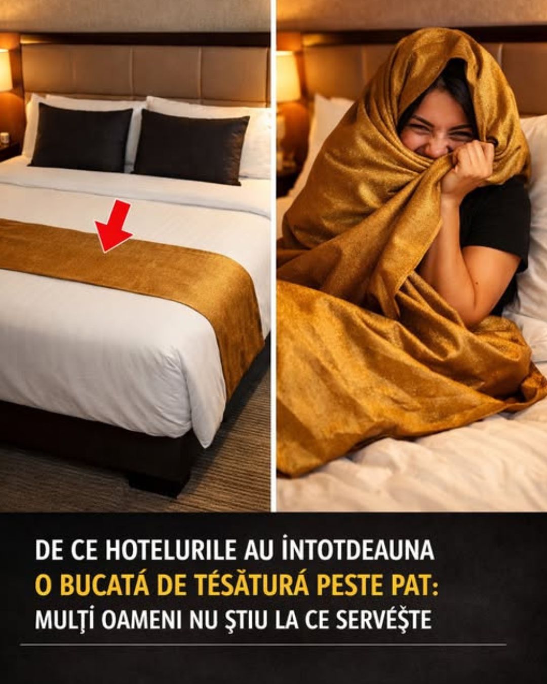 De ce există banda colorată pe patul din hotel? Puțini turiști îi cunosc adevărata utilitate