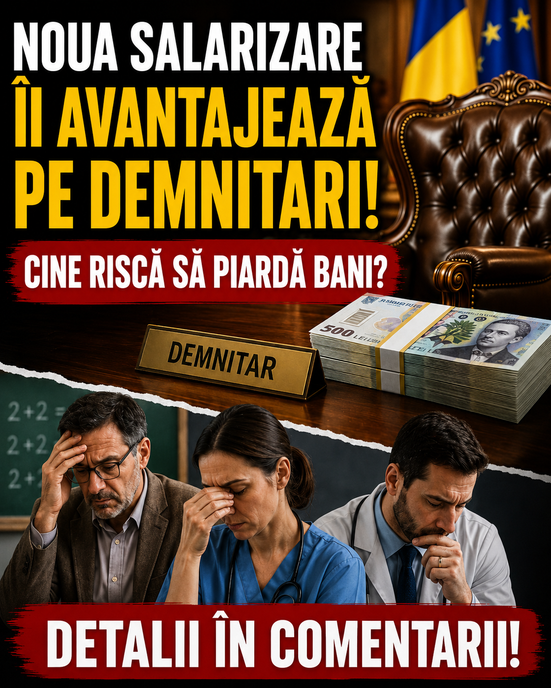 Noua salarizare îi avantajează pe demnitari. Cine riscă să piardă bani?