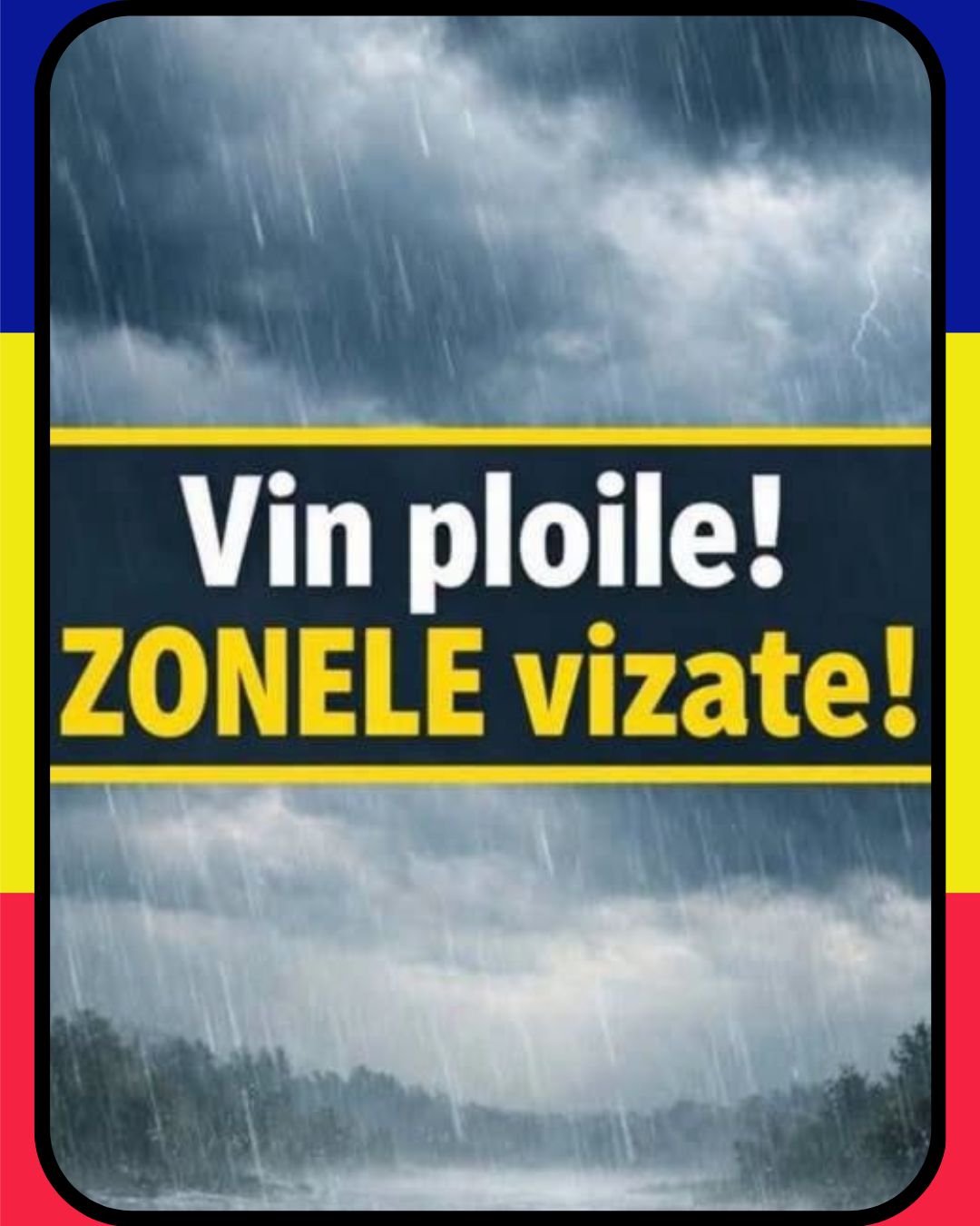 Vin episoade de vreme instabilă: meteorologii anunță vijelii, ploi torențiale și rafale de vânt care pot trece de 100 km/h în unele regiuni