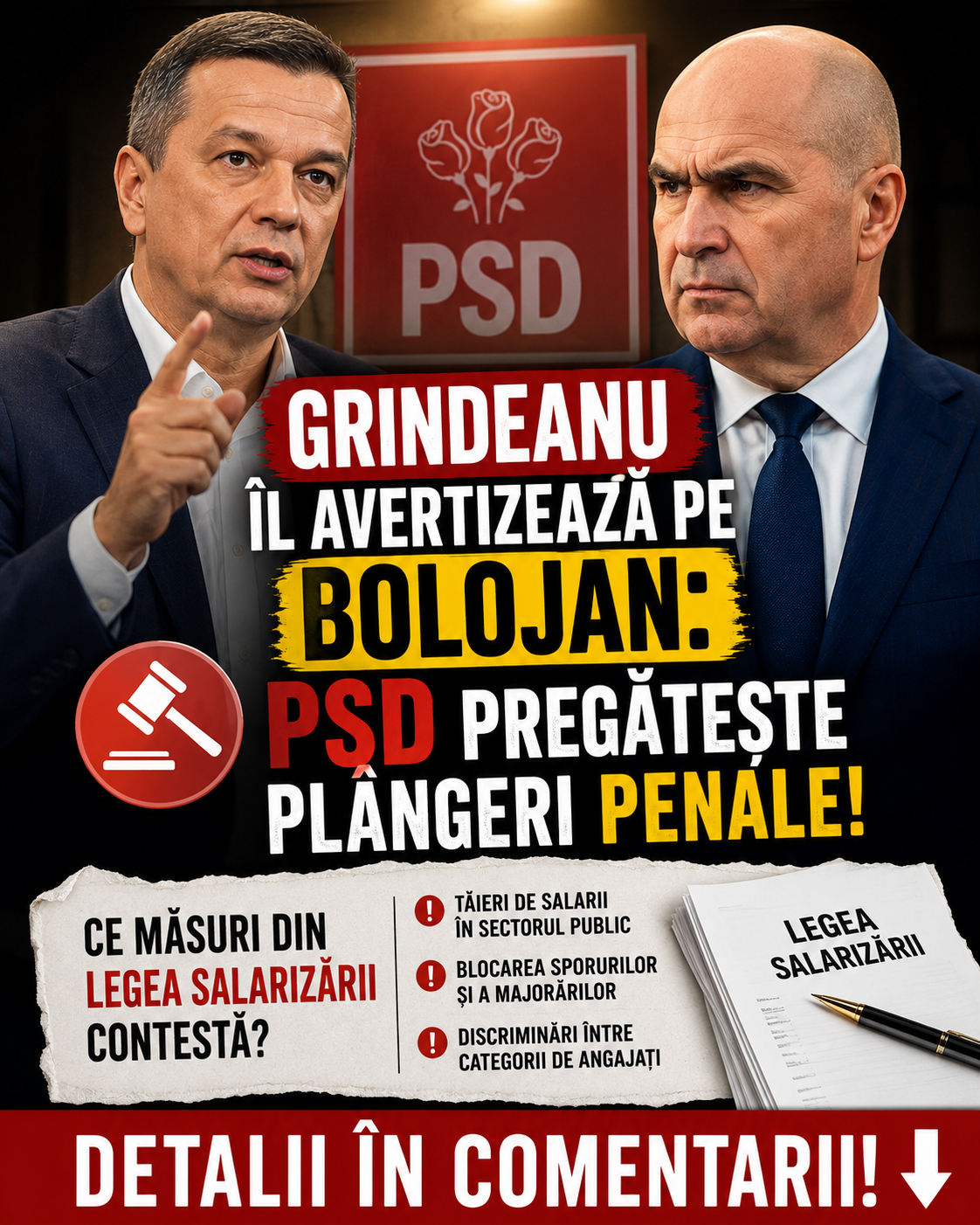 Grindeanu îl avertizează pe Bolojan: PSD pregătește plângeri penale. Ce măsuri din Legea salarizării contestă