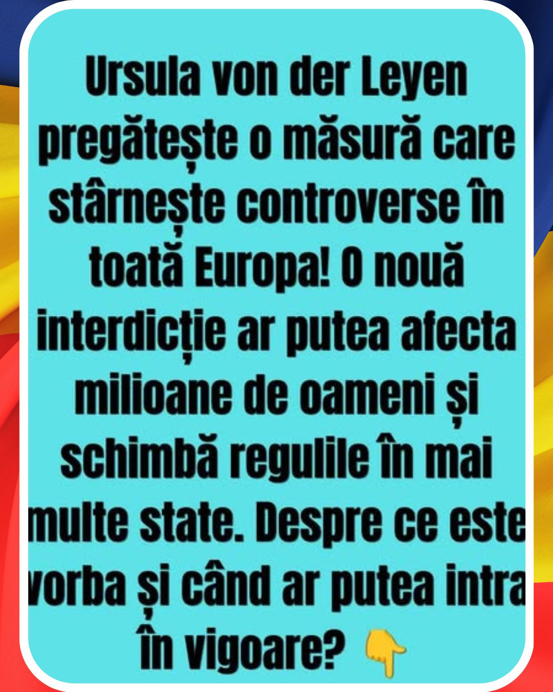 Ursula von der Leyen schimbă Europa din temelii! Impune o interdicție fără precedent!