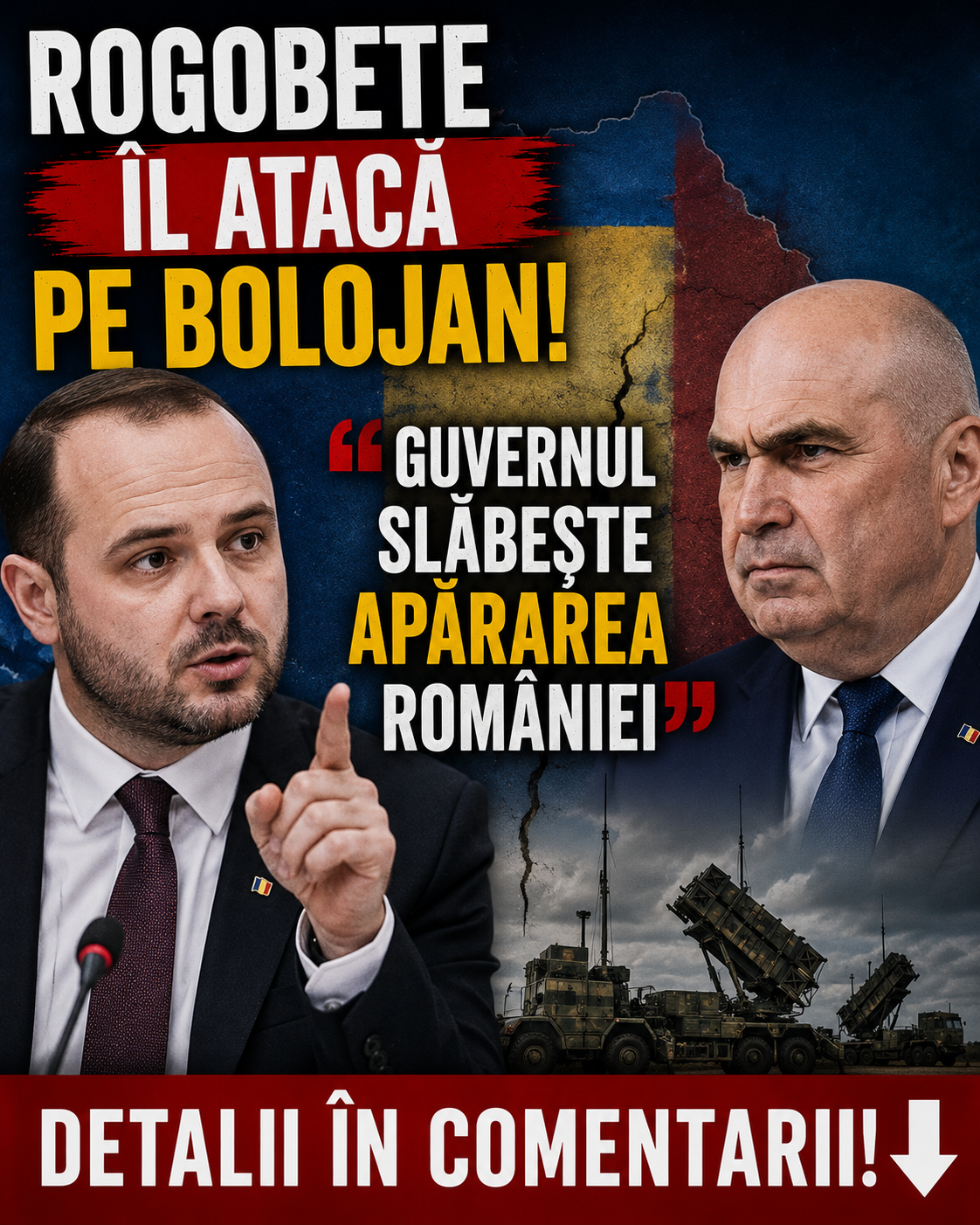 Rogobete îl atacă pe Bolojan: „Guvernul slăbește apărarea României” – detalii în comentarii