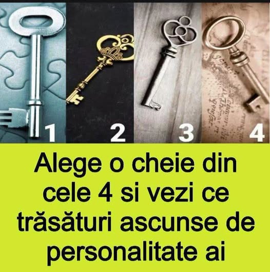 Uimitor! Alege o cheie și află ce secret ascunde personalitatea ta