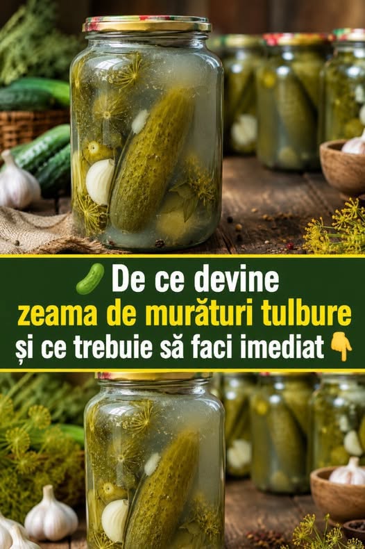 De ce devine zeama de murături tulbure și ce trebuie să faci imediat