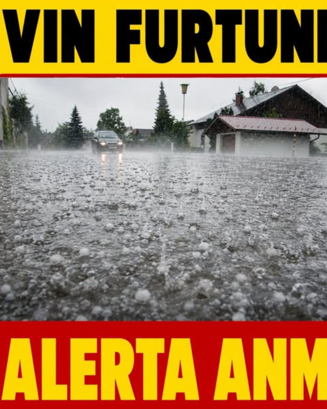 Vremea se DEZLĂNȚUIE: furtuni intense, grindină, ploi abundente și…!