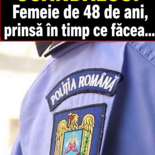 SCANDALOS! Femeie de 48 de ani, prinsă în timp ce făcea…