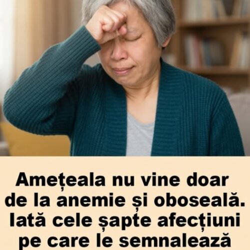 Amețeala nu vine doar de la anemie și oboseală. Iată cele șapte boli pe care le semnalează amețeala
